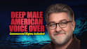 record a deep resonant male voice over for narration