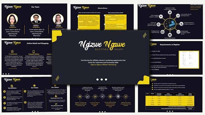 design marketing deck real estate or consulting deck