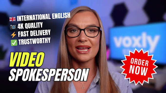 be your professional female spokesperson video presenter