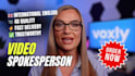 be your professional female spokesperson video presenter