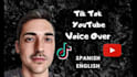 record spanish male voice over for youtube and tiktok