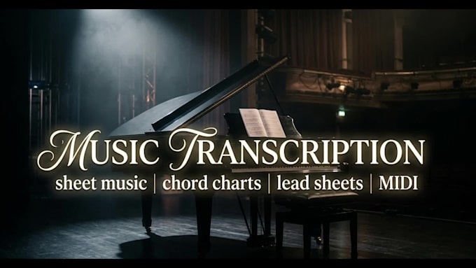 transcribe music into professional sheet music