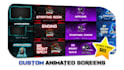 create custom animated startingsoon, brb, offline screens