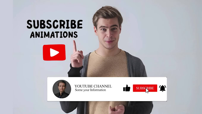 do premium style youtube like subscribe animation button