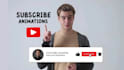 do premium style youtube like subscribe animation button