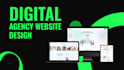 develop modern digital marketing agency wordpress website using elementor