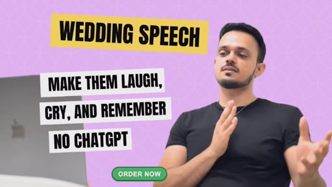 craft a heartfelt wedding speech for your special day
