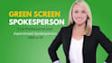 record your professional green screen spokesperson video