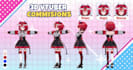 create 3d character for 3d vtuber, vrchat, rigging, 3d model, anime and 3d vroid