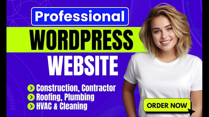 design construction, contractor, roofing, plumbing, hvac, cleaning website