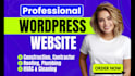design construction, contractor, roofing, plumbing, hvac, cleaning website