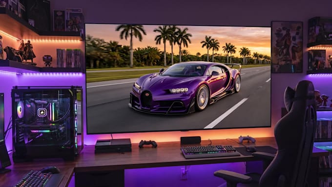 make a seamless looping car video for your screen