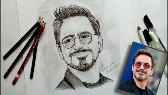 Draw Realistic Pencil Sketch Portrait From Photo And Make Time Lapse Videos By Dhanushkamg Fiverr 2629