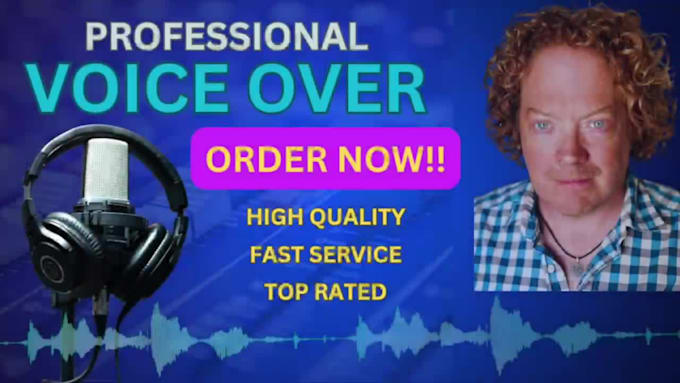 record a professional american male voice over