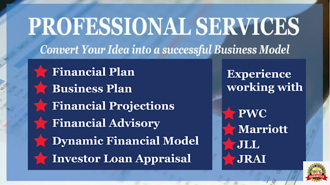 do startup financial projection, financial forecast, plan or model