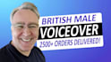 record a natural, authentic british male voiceover
