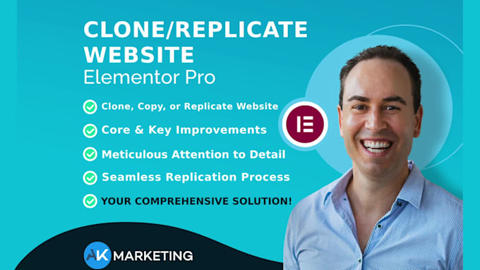 clone, copy, or replicate your website in elementor pro