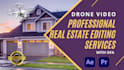 edit real estate drone video ,promo video with motion graphics