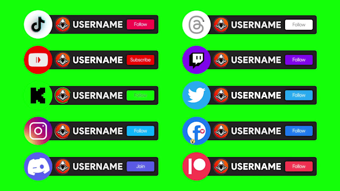 create social media lower third animation