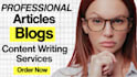 write unique article and SEO blogspot