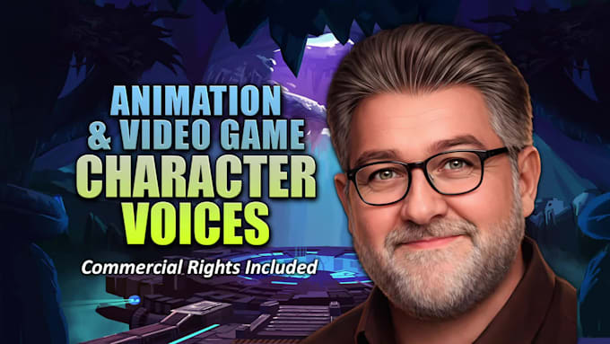 record expressive male character voices for games and animation