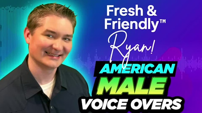 record a professional american male voice over