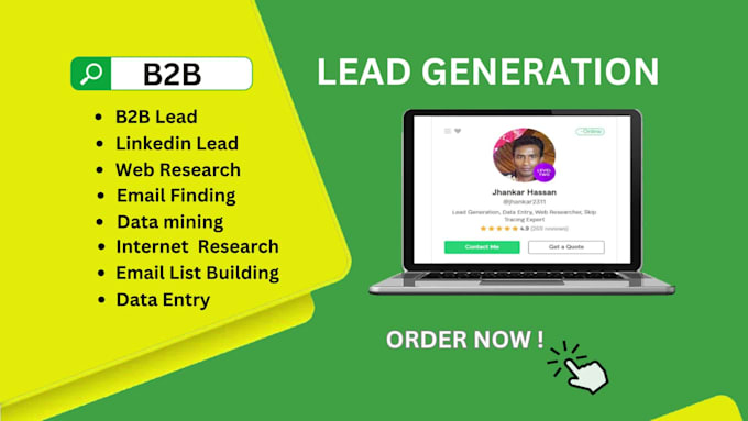 provide b2b lead generation for any industry