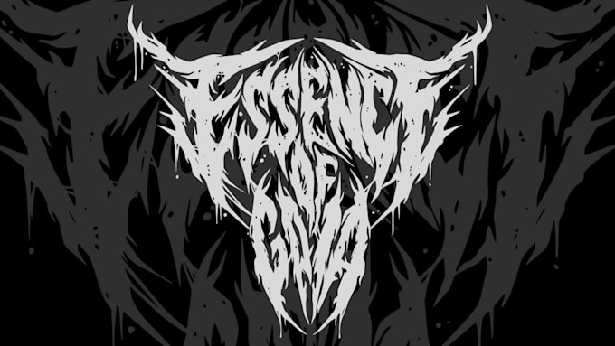 create an extreme metal band logo