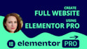 design and develop website with elementor pro