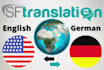 translate english to german and german to english