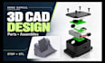 create 3d cad designs for products and 3d printing