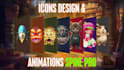 make icons and background animation in spine pro