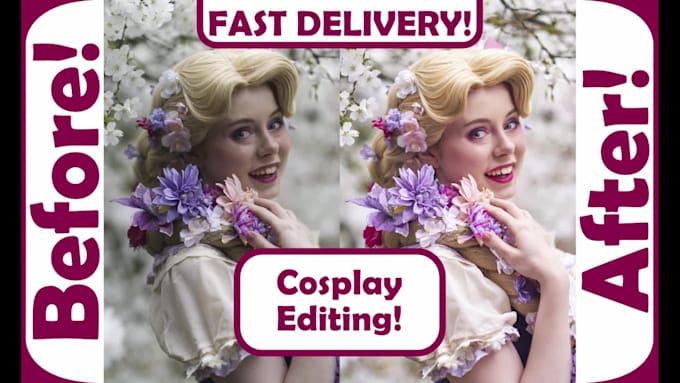 edit your cosplay photos with professional retouching