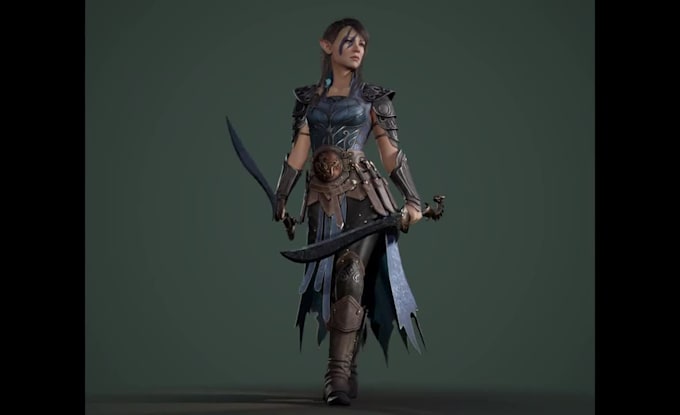 do 3d game character design, character model, 3d animation, carton character