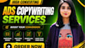write high converting facebook, google, instagram and email ads copy