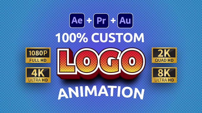 create custom logo animation intro and outro reveal