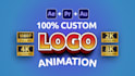 create custom logo animation intro and outro reveal