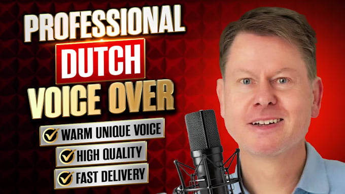 do a male dutch professional voice over for elearning