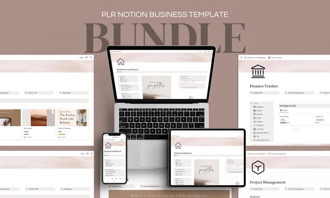 send a notion business template with private label rights