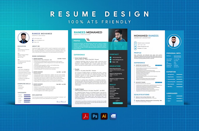 design ats friendly expert CV maker in 24 hours