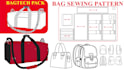 make bag tech pack, bag sewing pattern, and backpack design
