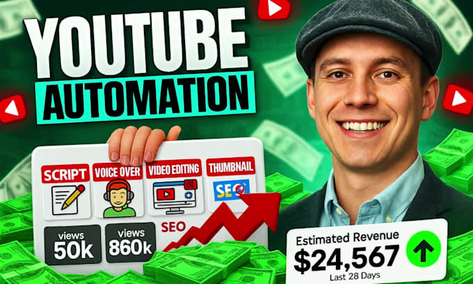 build youtube automation channel with faceless videos for passive income