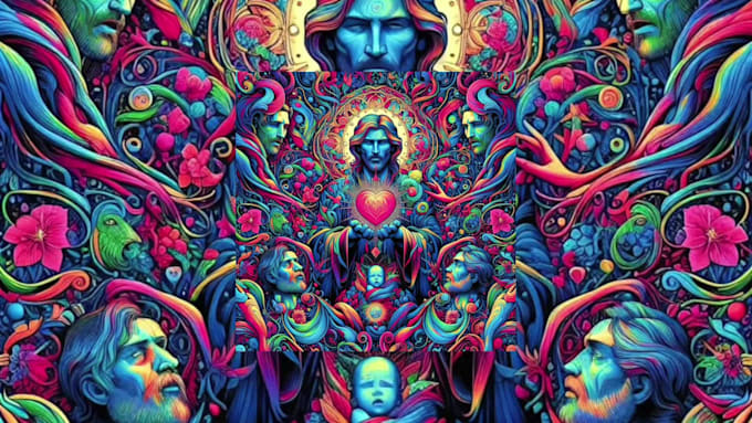 create a trippy ai music video with psychedelic visual and storytelling