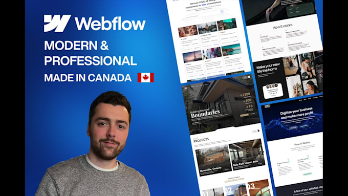 design and develop a modern webflow website