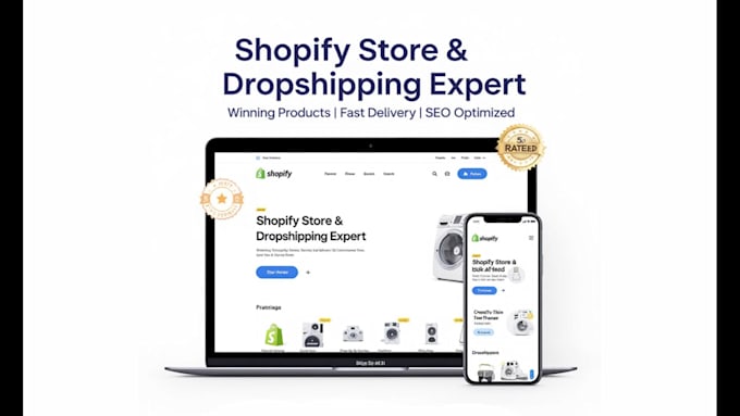 build automated shopify dropshipping store or shopify store