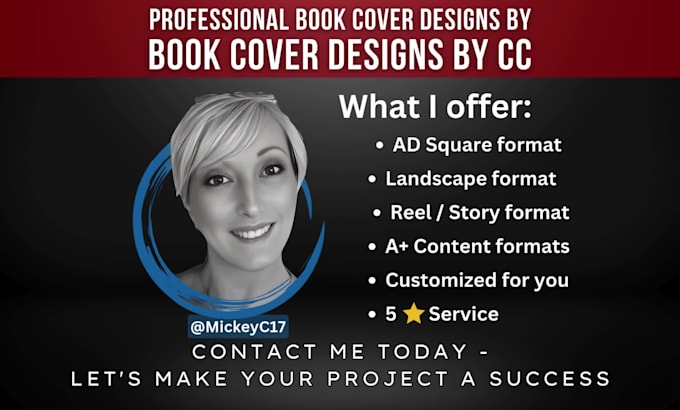 create 3 social media ads or a plus content using your bookcover