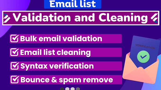 provide bulk email validation, verification, and email  list cleaning services
