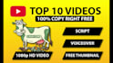 make top 10 videos for youtube