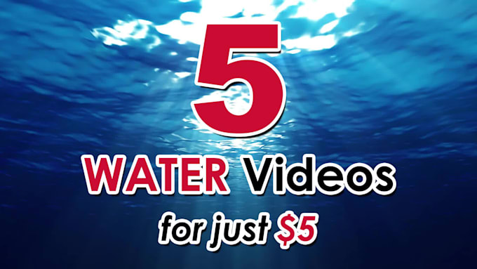 make 5 water splash logo intro video