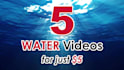 make 5 water splash logo intro video